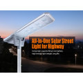 D1 Series 60W Economic, tudo em uma luz solar de rua com sensor de microondas para iluminação rodoviária